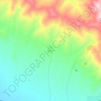 Kertek topographic map, elevation, terrain