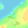 Millen Bay topographic map, elevation, terrain