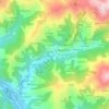 Lloro topographic map, elevation, terrain
