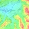 La Romana topographic map, elevation, terrain