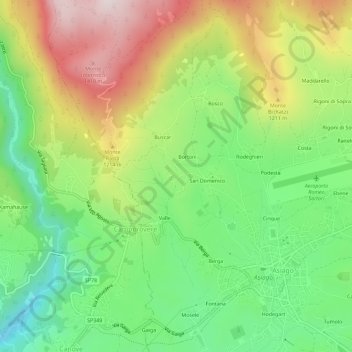 Lamara topographic map, elevation, terrain