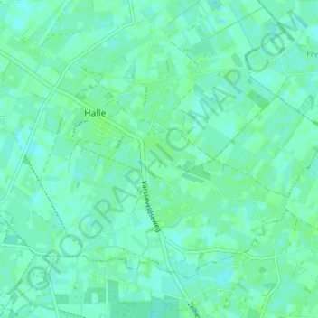Meuhoek topographic map, elevation, terrain