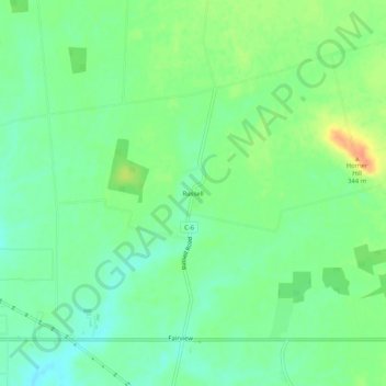 Russell topographic map, elevation, terrain