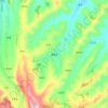 漫路乡 topographic map, elevation, terrain