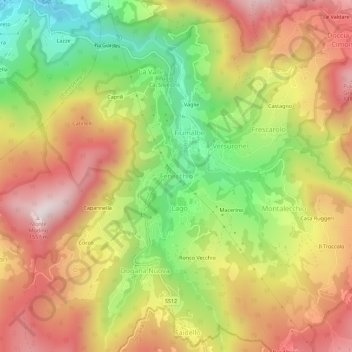 Fenecchio topographic map, elevation, terrain