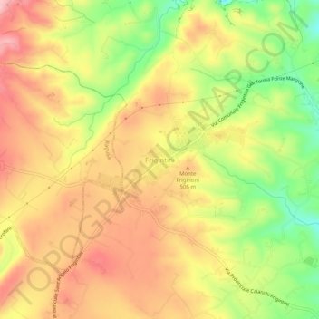 Frigintini topographic map, elevation, terrain