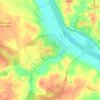 Beaumont topographic map, elevation, terrain