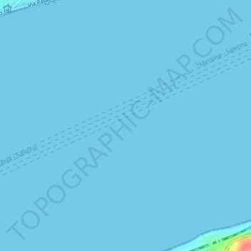 Strait of Messina topographic map, elevation, terrain