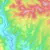 Monti topographic map, elevation, terrain