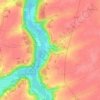 Le Village topographic map, elevation, terrain