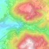 Pale topographic map, elevation, terrain