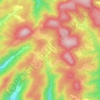 St. Roman topographic map, elevation, terrain