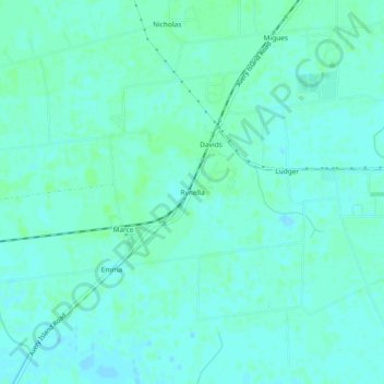 Rynella topographic map, elevation, terrain