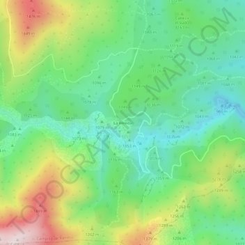 La Vereda topographic map, elevation, terrain