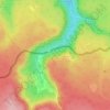 Rozhledna topographic map, elevation, terrain
