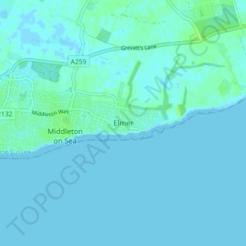 Elmer topographic map, elevation, terrain