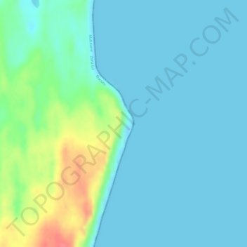 Ponta Mucombo ou Majumbo topographic map, elevation, terrain