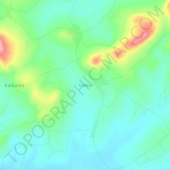Kileku topographic map, elevation, terrain