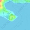 Punta de Lapas topographic map, elevation, terrain