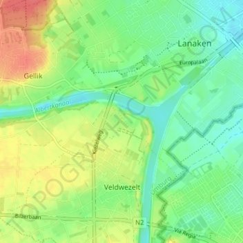 Briegden topographic map, elevation, terrain
