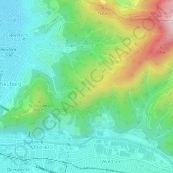 Katharinenbrunnen topographic map, elevation, terrain