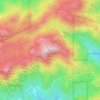 Sandstone Peak topographic map, elevation, terrain