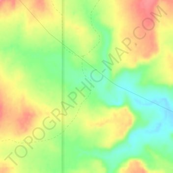 Ojito Wilderness Study Area topographic map, elevation, terrain