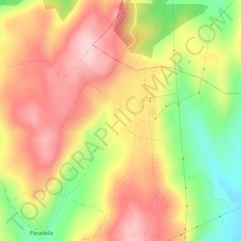 Chan das Lagoas topographic map, elevation, terrain