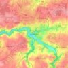 Lannion topographic map, elevation, terrain