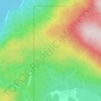 Nechako Plateau topographic map, elevation, terrain