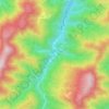 L'Acqua topographic map, elevation, terrain