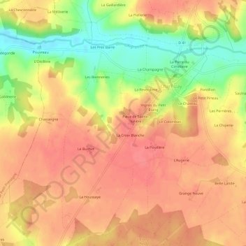 Bruneau topographic map, elevation, terrain