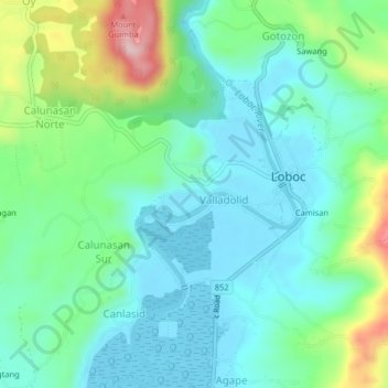 Villaflor topographic map, elevation, terrain