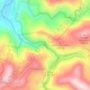 Cullasaja Falls topographic map, elevation, terrain