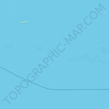 Quessant Island topographic map, elevation, terrain