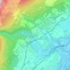 Trois-Rods topographic map, elevation, terrain
