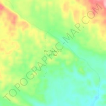 Kambufatem Utara topographic map, elevation, terrain