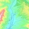 Shanba topographic map, elevation, terrain