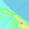 Canoa Quebrada topographic map, elevation, terrain
