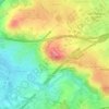 Haarberg topographic map, elevation, terrain