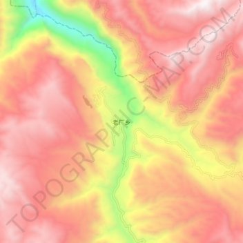 老厂乡 topographic map, elevation, terrain