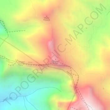 Ratangad topographic map, elevation, terrain