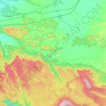Mu Si topographic map, elevation, terrain