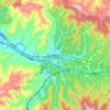 鲍峡镇 topographic map, elevation, terrain