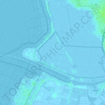 Dockkoog topographic map, elevation, terrain
