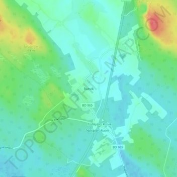 Rutvik topographic map, elevation, terrain