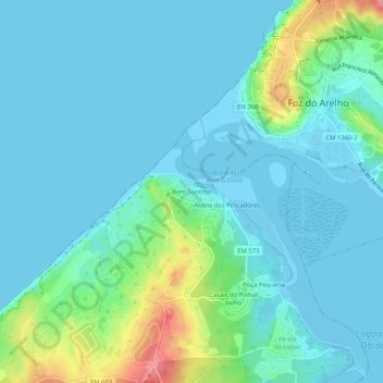 Bom Sucesso topographic map, elevation, terrain