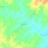 Poço da Cruz topographic map, elevation, terrain