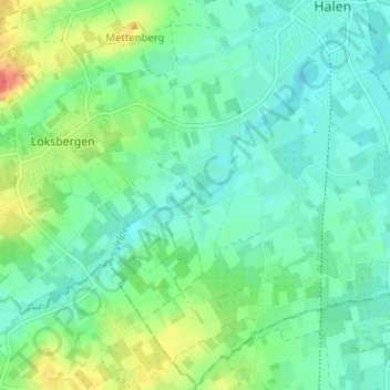 Rotem topographic map, elevation, terrain