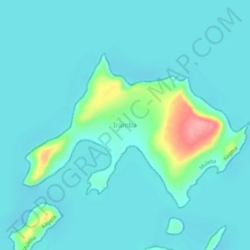 Iramba topographic map, elevation, terrain